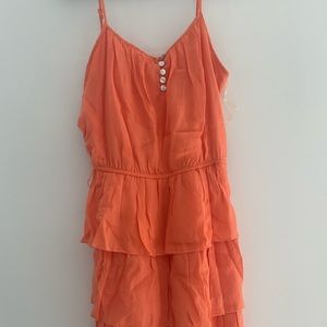 Women midi dress Ruffle casual summer, sleeveless